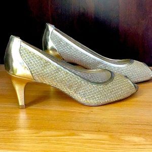 Adrianna Papell Gold Heels